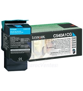 LEXMARK C54x, X54x cartouche toner cyan Return Progrm (1K) C540A1CG